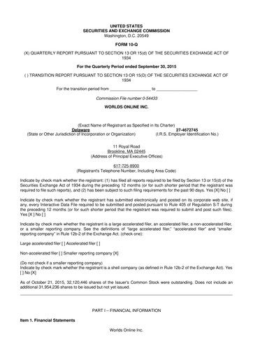 Thumbnail MariMed 10-Q Quarterly Report FY2015 