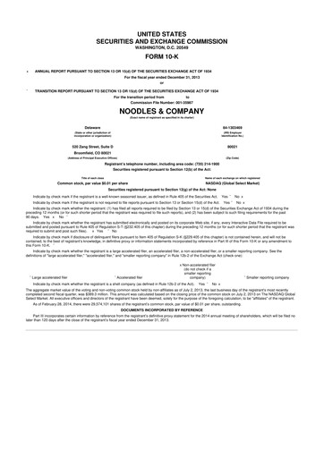 Thumbnail Noodles & Company 10-K Annual Report 