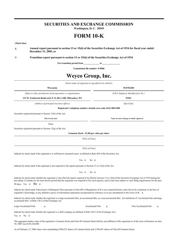 Vorschaubild Weyco Group 10-K Jahresbericht 