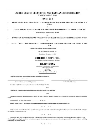 Thumbnail Credicorp 20-F Annual Report 