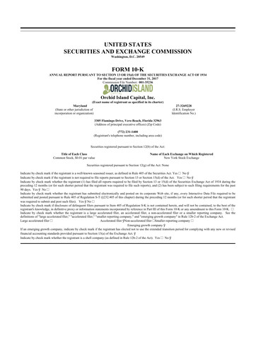 Thumbnail Orchid Island Capital
 10-K Annual Report 2017