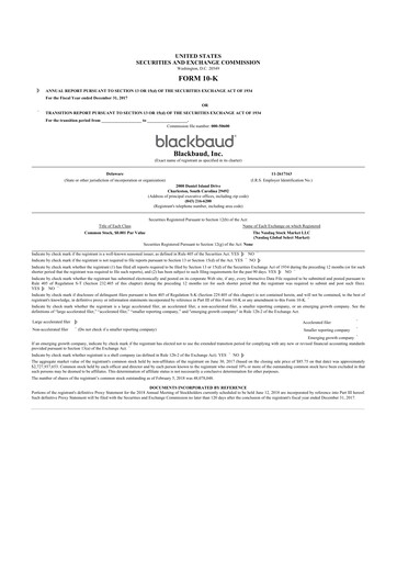 Thumbnail Blackbaud 10-K Annual Report 2017