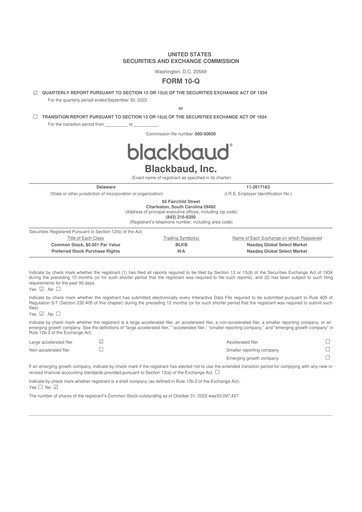Thumbnail Blackbaud 10-Q Quarterly Report FY2022 