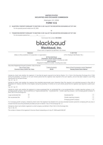 Vorschaubild Blackbaud 10-Q Quartalsbericht 2026 