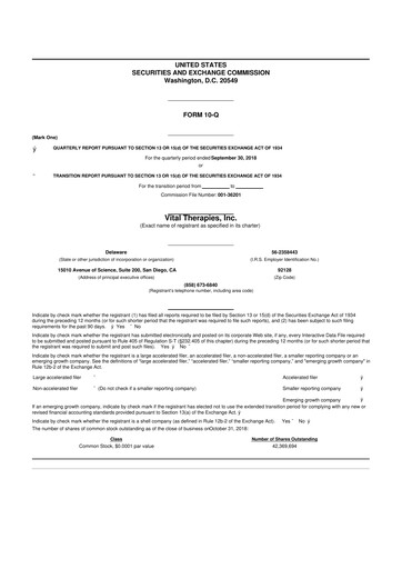 Thumbnail Immunic 10-Q Quarterly Report FY2018 