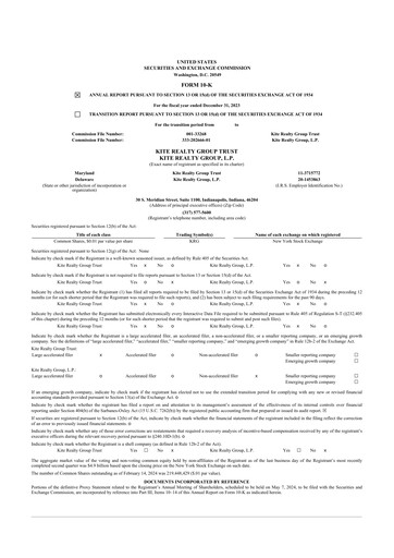 Thumbnail Kite Realty 10-K Annual Report 
