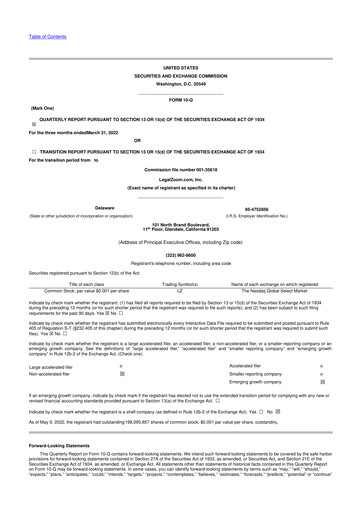 Thumbnail LegalZoom 10-Q Quarterly Report FY2022 