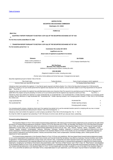 Thumbnail LegalZoom 10-Q Quarterly Report FY 