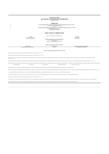 Thumbnail Ares Capital
 10-K Annual Report 2024