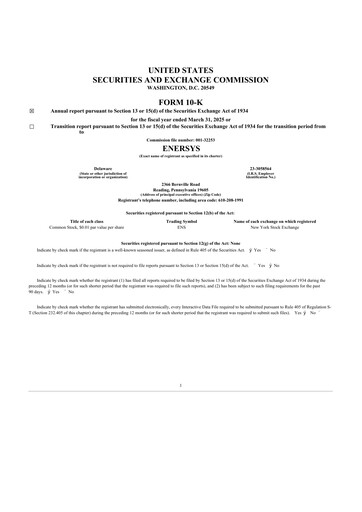 Thumbnail EnerSys 10-K Annual Report 2025