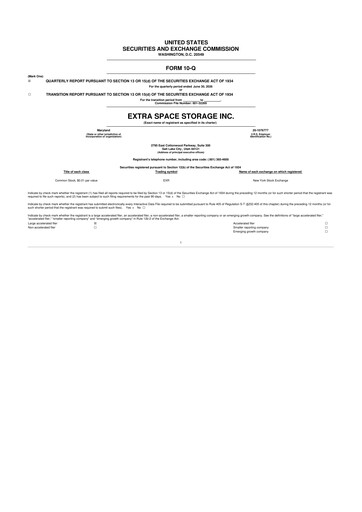 Thumbnail Extra Space Storage
 10-Q Quarterly Report FY2026 