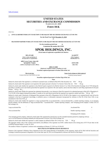 Thumbnail Spok Holdings
 10-K Annual Report 2018