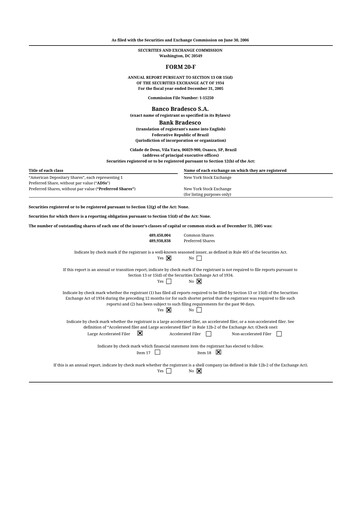 Thumbnail Banco Bradesco 20-F Annual Report 