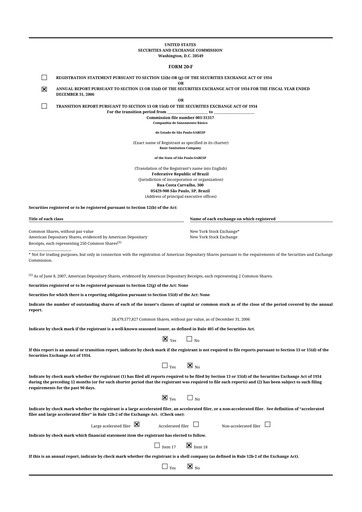 Thumbnail Sabesp 20-F Annual Report 