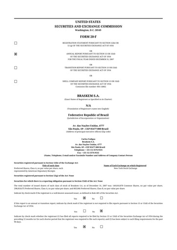 Thumbnail Braskem 20-F Annual Report 