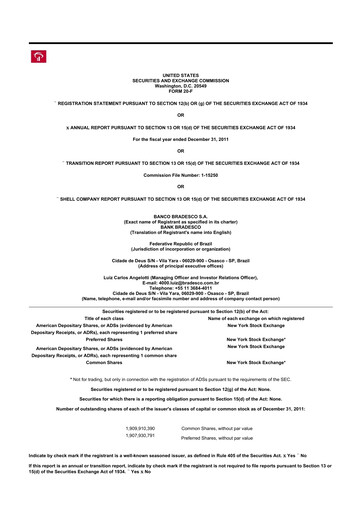 Thumbnail Banco Bradesco 20-F Annual Report 