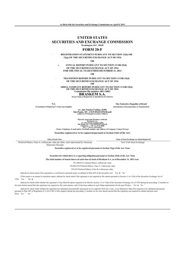 Thumbnail Braskem 20-F Annual Report 