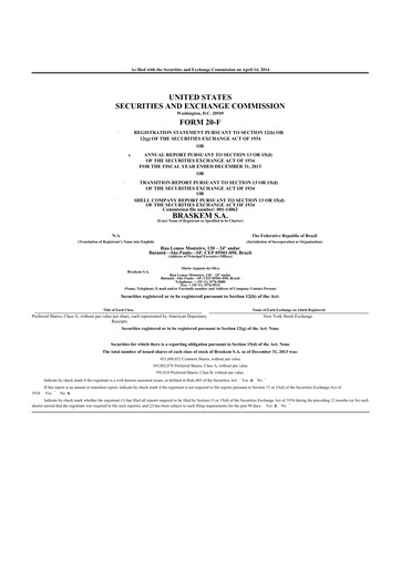 Thumbnail Braskem 20-F Annual Report 