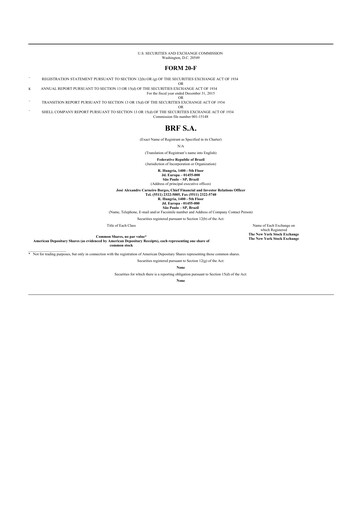 Thumbnail BRF 20-F Annual Report 