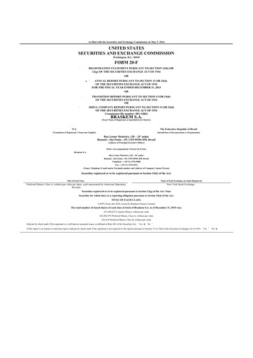 Thumbnail Braskem 20-F Annual Report 