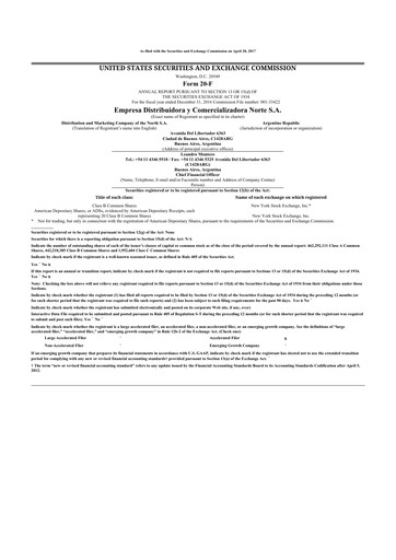 Vorschaubild edenor 20-F Jahresbericht 