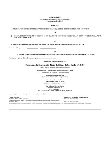 Thumbnail Sabesp 20-F Annual Report 