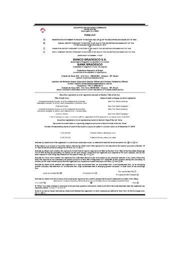 Thumbnail Banco Bradesco 20-F Annual Report 2018