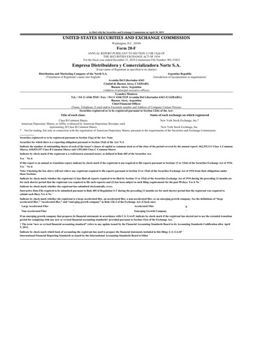 Vorschaubild edenor 20-F Jahresbericht 2018