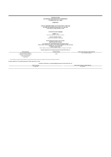 Thumbnail Ambev 20-F Annual Report 2020