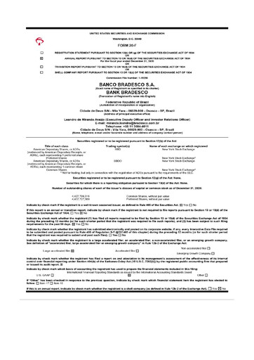 Thumbnail Banco Bradesco 20-F Annual Report 2020