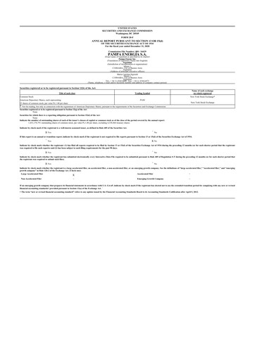 Thumbnail Pampa Energía
 20-F Annual Report 2020