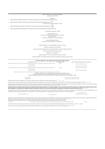 Thumbnail Banco Bradesco 20-F Annual Report 2021