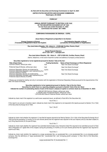Thumbnail Companhia Paranaense de Energia (COPEL) 20-F Annual Report 2023