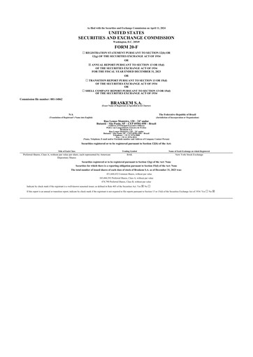 Thumbnail Braskem 20-F Annual Report 2023