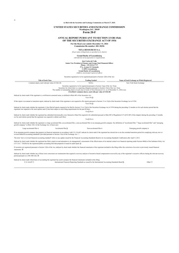 Thumbnail Nexa Resources 20-F Annual Report 2024