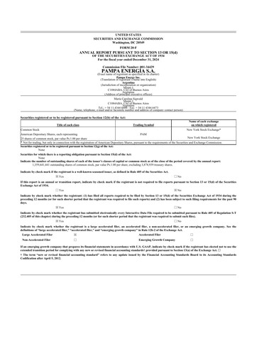 Thumbnail Pampa Energía
 20-F Annual Report 2024