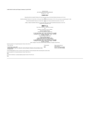 Thumbnail BRF 20-F Annual Report 2024