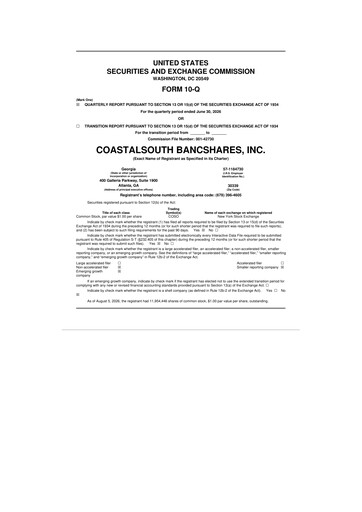 Thumbnail CoastalSouth Bancshares 10-Q Quarterly Report FY2026 