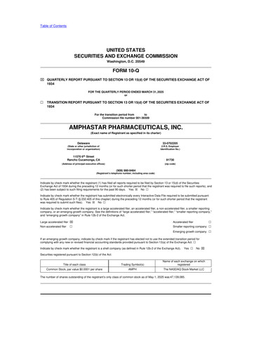 Thumbnail Amphastar Pharmaceuticals 10-Q Quarterly Report FY2025 