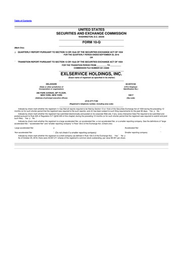 Thumbnail EXL Service
 10-Q Quarterly Report FY2016 