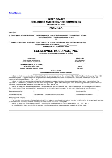 Thumbnail EXL Service
 10-Q Quarterly Report FY2017 