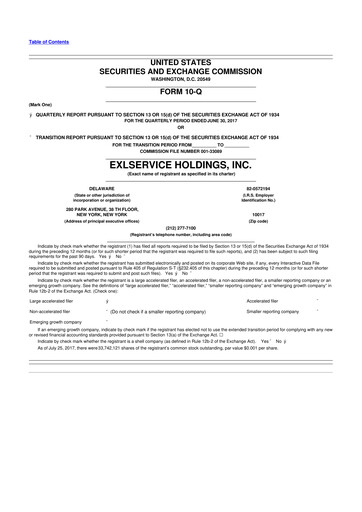 Thumbnail EXL Service
 10-Q Quarterly Report FY2017 