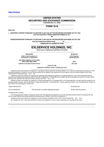 Thumbnail EXL Service
 10-Q Quarterly Report FY2017 