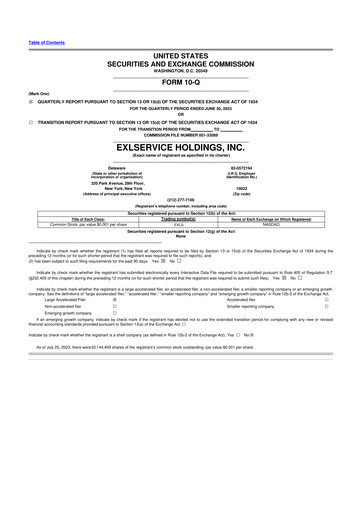 Thumbnail EXL Service
 10-Q Quarterly Report FY2023 