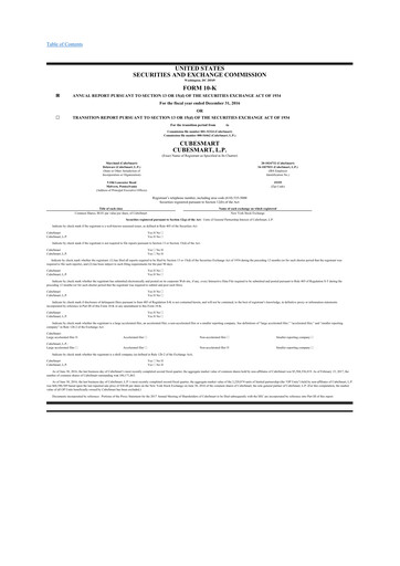 Thumbnail CubeSmart
 10-K Annual Report 2016