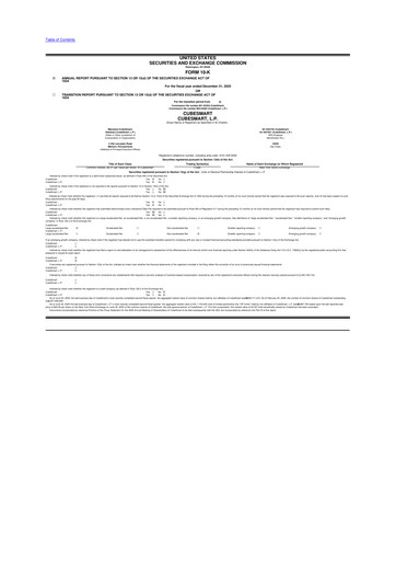 Thumbnail CubeSmart
 10-K Annual Report 