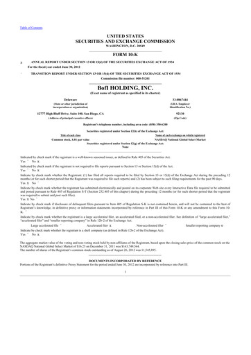 Thumbnail Axos Financial
 10-K Annual Report 2012