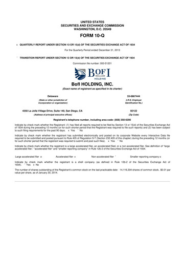 Thumbnail Axos Financial
 10-Q Quarterly Report FY2014 
