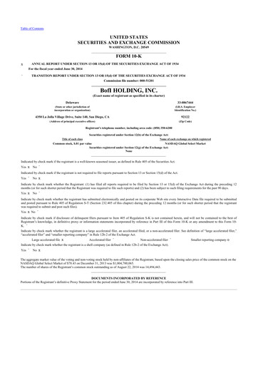 Thumbnail Axos Financial
 10-K Annual Report 2014