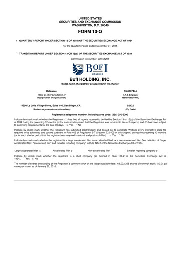 Thumbnail Axos Financial
 10-Q Quarterly Report FY2016 
